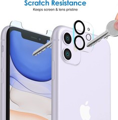 2PCS Screen Protector & Camera Lens Protector for iPhone 11 6.1 Inch Tempered Gl