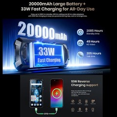 5G Thermal Imaging Camera Rugged Phone Android 16 Rangefinder Outdoors FOSSiBOT