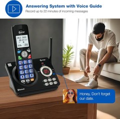 DECT 6.0 Cordless Phone, 2-Handset – Smart Call Blocker, Bluetooth Connect to Ce