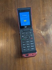 CAT S22 FLIP – 16 GB – Black (T Mobile) || Black and Red