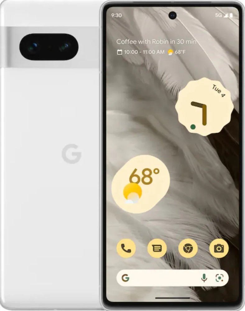 Google Pixel 7 GQML3 Unlocked 256GB Snow B Medium Burn