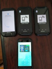 Lot of 4 Kyocera DuraForce Pro 2 E6910 64GB / E6810 Rugged Smartphone For parts