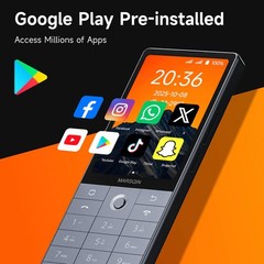 Unlocked QIN F25 4G Android 14 Smartphone Dual SIM Phone QWERTY Keyboard Mobile