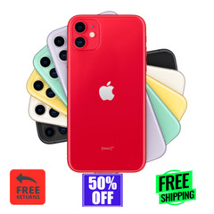 Apple iPhone 11 64GB 128GB Unlocked Verizon At&t 4G iOS Red/Green