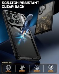 Guardian Case for Motorola Moto Edge 2025, 20FT Mil-Grade Drop Tested, Black/Cle