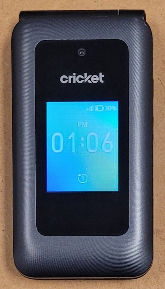 Cricket Debut Flex / Tinno U1030AC – Gray ( Cricket ) 4G VoLTE Flip Phone