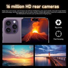 G16 Pro Max Unlocked Cell Phone 128GB Dual SIM 5G Smartphone Android 15