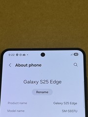 Samsung Galaxy S25 Edge SM-S937U – 256 GB – Titanium Jetblack (Unlocked) – GREAT