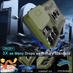 DEERLAMN Olive Green Case for Samsung Galaxy S26 Ultra 6.9&Prime; with Kickstand & Pro