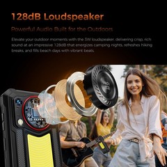 Unlock OUKITEL WP53 PRO 4G Rugged Phone Android 15 Mobile Outdoor Camping Light