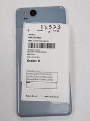 DEFECTIVE – Google Pixel 2 – 64 GB – Blue – Unlocked – G011C – 12523