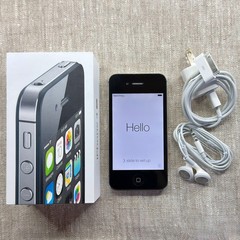 Apple iPhone 4S 8GB Black Smartphone Unlocked iOS 7.0.6 Complete Box CIB A1387