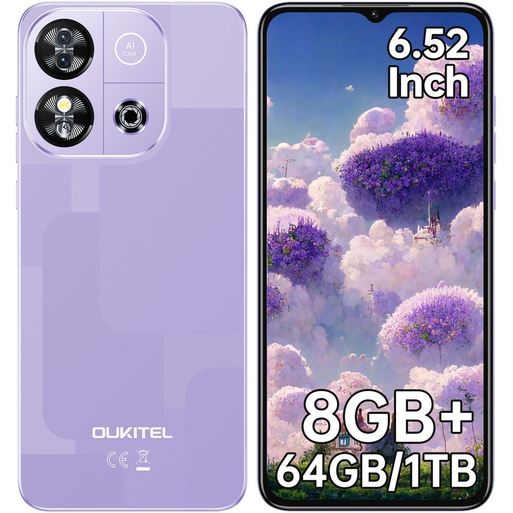 OUKITEL C57S Smartphone 8GB+64GB 6.52&Prime; HD+ display 4300mAh Battery Android 14
