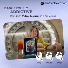 MOTOROLA Razr 60 (PANTONE Gibraltar Sea, 256 GB) (8 GB RAM)-GLOBAL VERSION