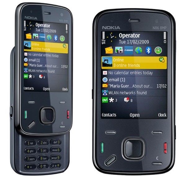 Unlocked Cellphone Nokia N86 Mobile Phone 3G HSDPA 900 / 2100 Original WIFI GPS
