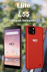 SKY Devices Elite L55 8GB New Black (Unlocked) 5.5” IPS Smartphone 4G VoLTE