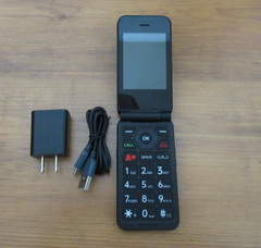 IRIS Easy Flip 8GB Black 4G LTE Flip Cell Phone Excellent Cond. Budget-Friendly
