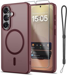 Magnetic for Samsung Galaxy A57 5G Case with Screen Protector and Wrist Strap