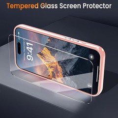 Case for iPhone 15 Pro Max with Screen Protector, Slim Shockproof Protective Cov