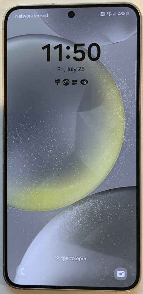 NICE USED AT&T ONLY, SAMSUNG GALAXY S24, SM-S921U 128GB ANDROID SMARTPHONE