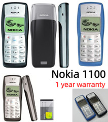 Nokia 1100 Classic Unlocked 2G GSM 900/1800MHz cellphone +1 Year WARRANTY