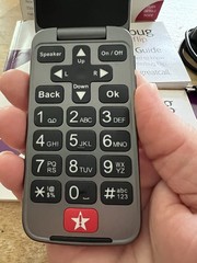 Jitterbug Flip 2 Red 4058P Senior Cell Phone Factory Reset Box Manuals Works