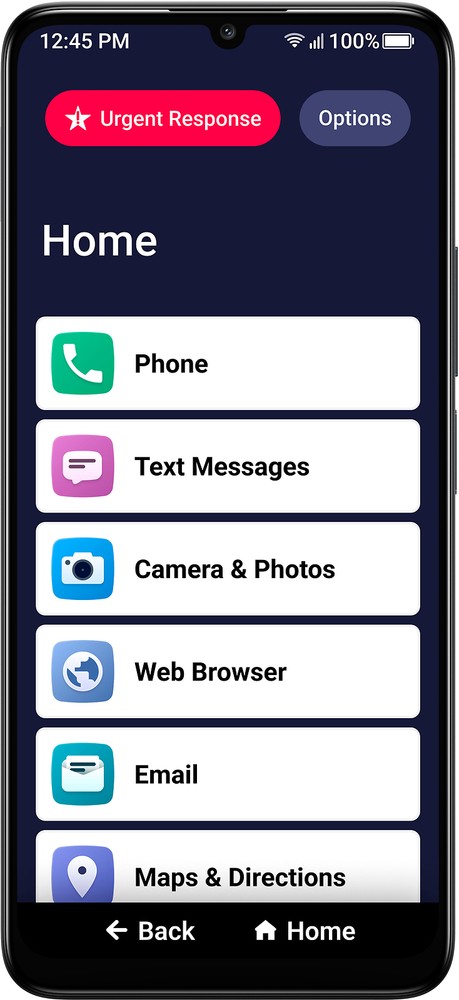 Lively® – Jitterbug Smart4 Smartphone for Seniors – Black