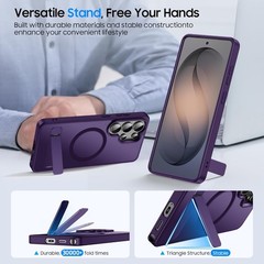 Slim Silicone Case in Cobalt Violet for Samsung Galaxy S26 Ultra with Stand