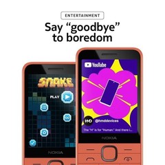 2024 Nokia 220 4G Dual SIM Keypad Phone Bluetooth FM USB-C Peach