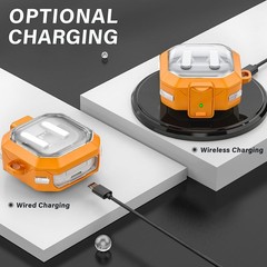 Shock-Proof TPU Protective Cover Case for Galaxy Buds 4 & 4 Pro (2026) – Orange