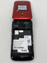 TCL Lively Jitterbug Flip 2 4058P 16GB Urgent Button Seniors 4G LTE Phone Red