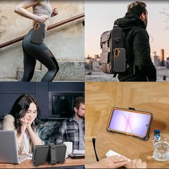 Rugged Phone Case for Samsung Galaxy A17 5G, Heavy Duty Shockproof Protective Ca