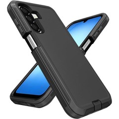 Heavy Duty Rugged Dual-Layer Shockproof Case for Samsung Galaxy A17 5G, Black