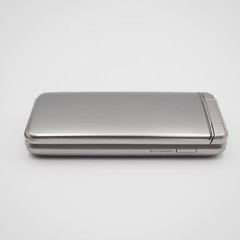 [VG] KYOCERA A202KC DIGNO KEITAI 4 ANDROID FLIP PHONE Silver Successor to 902kc