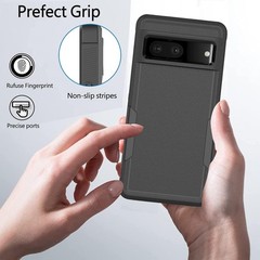 Case for Google Pixel 7 Pro 5G, Shockproof Rugged Protective Heavy Duty Cover