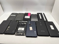 Lot of 9 Android Smartphones TCL A3X OnePlus LG Nokia Lumia 1320 No Power READ