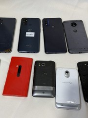 Lot of 11 Mixed Smartphones For Repair Or Parts Untested