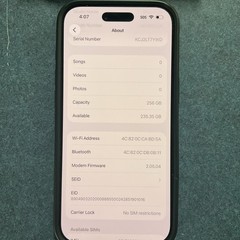 iPhone Air 256 GB Perfect Condition Black Battery Health 100%
