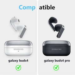 Shock-Proof TPU Protective Cover Case for Galaxy Buds 4 & 4 Pro (2026) – Orange