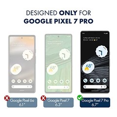2+2 Pack Screen Protector & Camera Lens Protector for Google Pixel 7 Pro, HD Cle