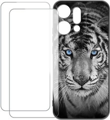 Oppo Reno 14 Pro 5G China Case Colorful Custom Cover with 2 Pack Tempered Glass