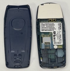 Vtg Nokia 6010 Dark Blue & Silver Cingular Cellular Retro Cellphone Prop *PARTS*