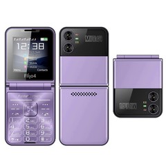 Unlocked SERVO 4 SIM Card Foldable Mobile Cell Phones Dial Torch Magic Voice