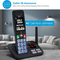 DECT 6.0 Cordless Phone, 3-Handset – Smart Call Blocker, Bluetooth Connect to Ce