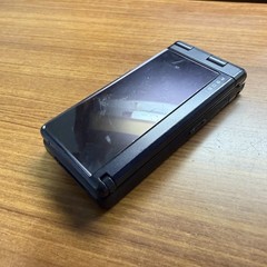 Panasonic P906i Black docomo Flip Cell Phone Mobile Retro Mobile Suit Gundam