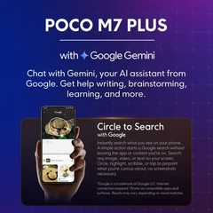POCO M7 Plus 5G Factory Unlocked Dual SIM 128GB 7000mAh Android Phone Silver