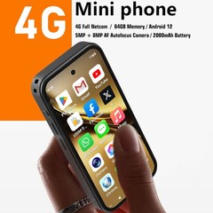 Global 4G LTE MINI Smartphone Android 12 Phone Small Mobile WIFI GPS UNIWA Q333