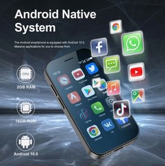 Unlocked Mini 3.0&Prime; HD Display Small Smartphone Android 10.0 4G LTE 16GB 2000mAh