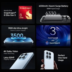Xiaomi 17 (Black 12GB 256GB)Snapdragon® 8 Elite Gen 5 NFC Esim NO Tariffs to USA