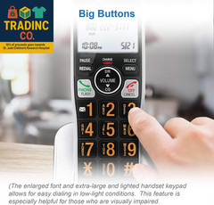 BL102-4 DECT 6.0 4-Handset Cordless Phone for Home with Answering Machine, Call